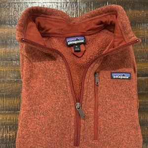 Men's Patagonia 1/4 Zip Better Sweater XL Rust